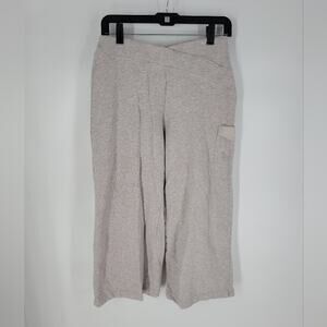 Free People Light Grey Cropped Cotton Sweat Pants XS